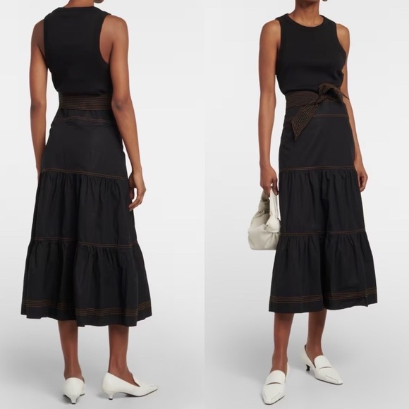 Veronica Beard Austyn Belted‎ Midi Dress Size XS
